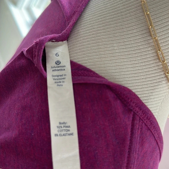 Lululemon LS Tee, Size 6, Like New - Picture 6 of 6